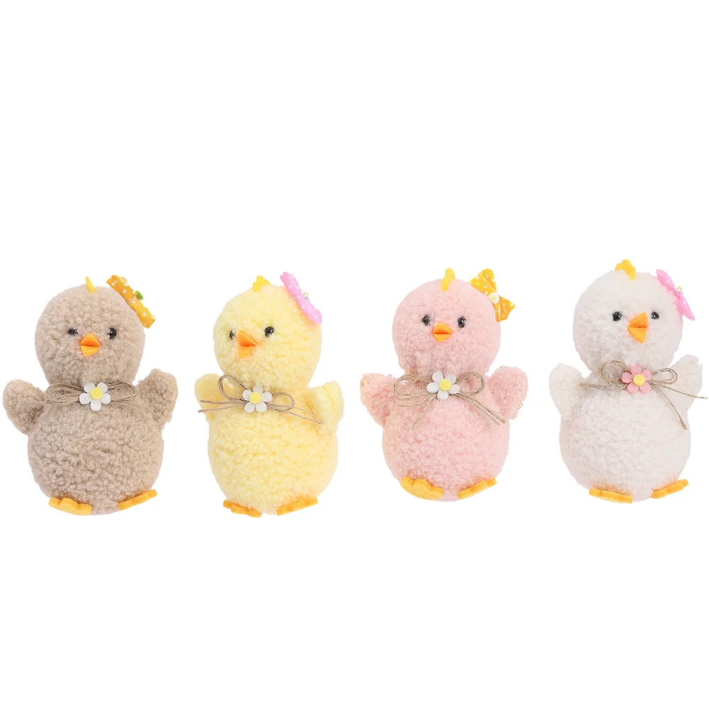 

Easy To Arrange Festive Decor Chicken Decorations Soft Plush Ornaments Easter Decorations Spring Chicken Theme