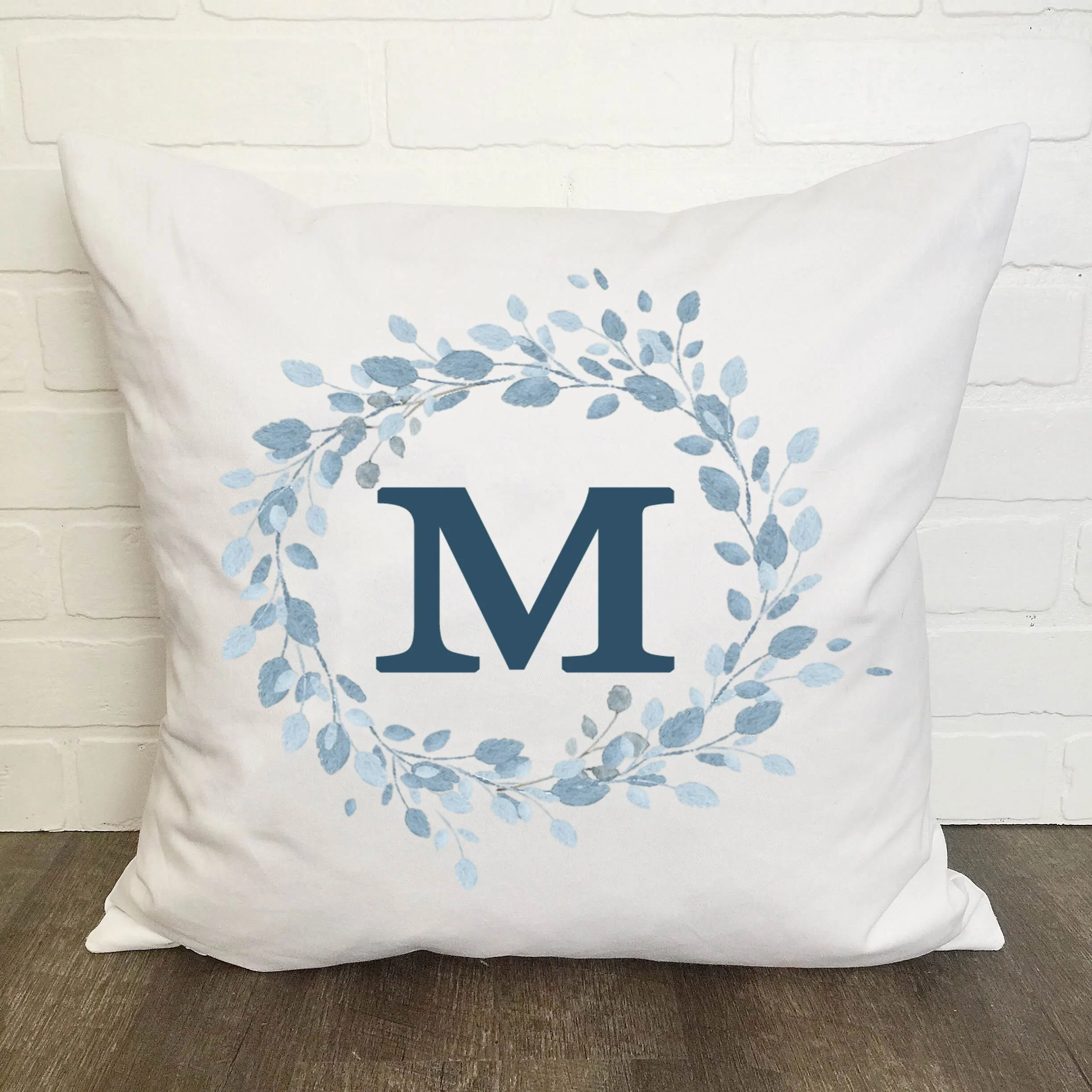 Personalised Floral Alphabet Print Cushion Cover Creative Monogram Gift Pillowcase Sofa Living Room Home Pillow Bridesmaid Gifts