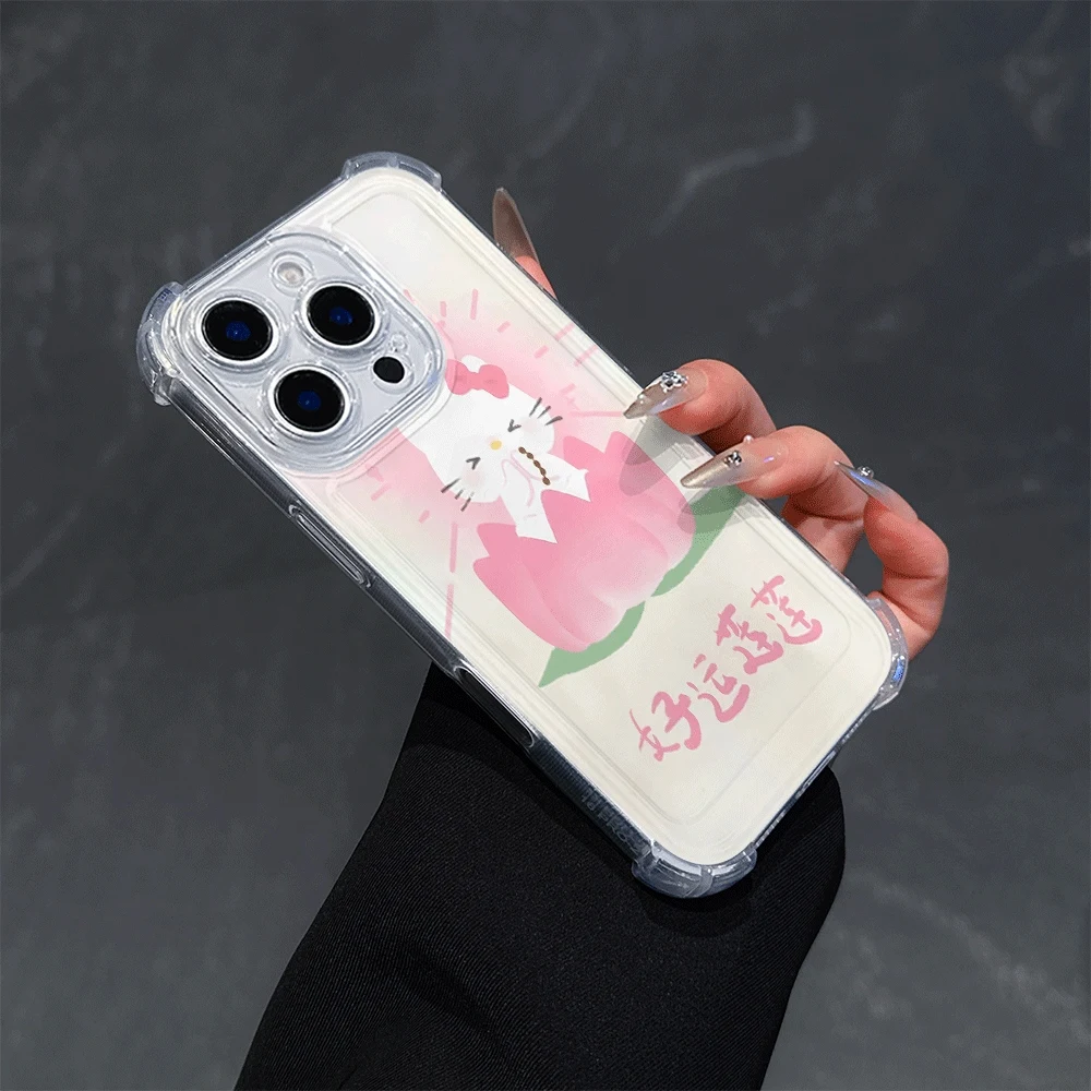 

Чехлы для мобильных телефонов «Hello Kitty Cat» для IPhone 16 Pro Max IPhone 16/15/14/13/12/11/x/xs/xs Max, мягкий чехол для телефона Sanrio KT