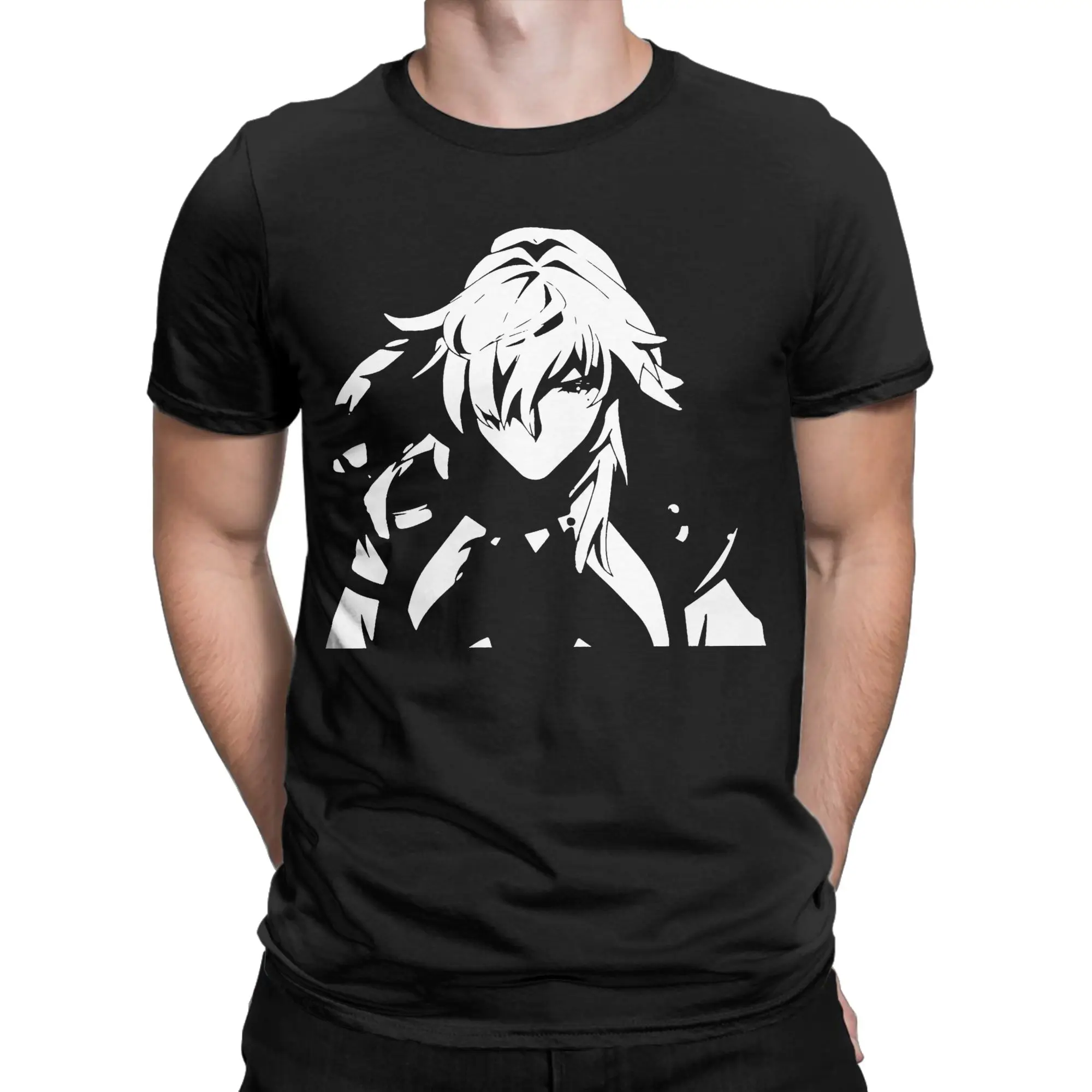 Hankai Rail Star Jing Yuan T Shirts Men Cotton Funny T-Shirts Crew Neck  Tees Short Sleeve Clothes Summer