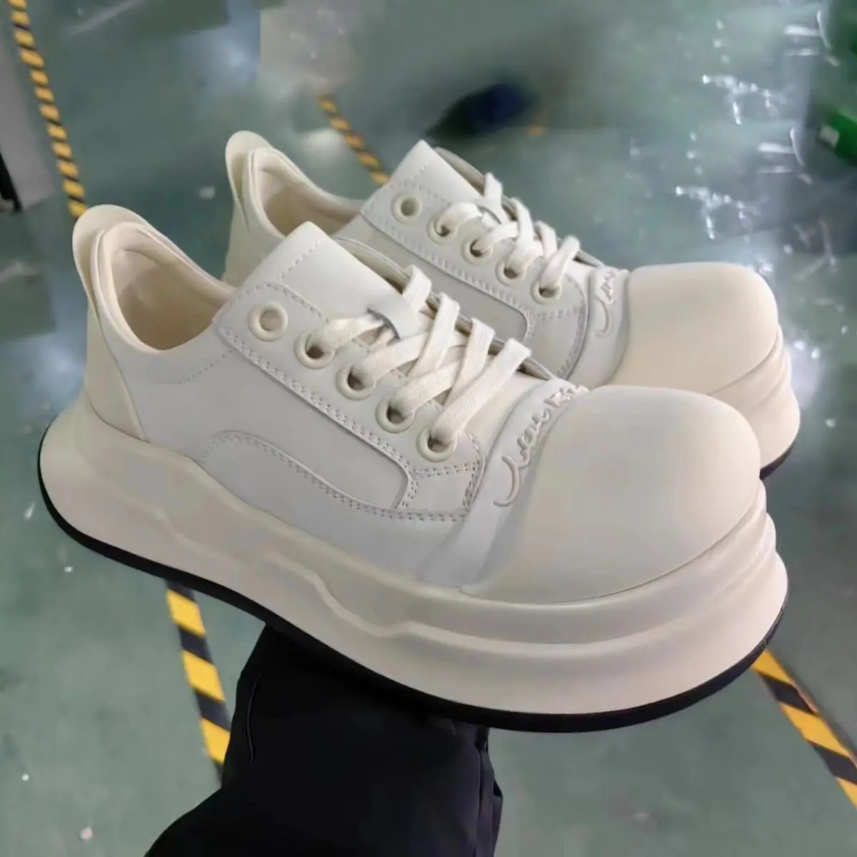 Big Head National Fashion New Ugly and Cute Retro Casual Platform Height Increasing Canvas Leather Sneakers Bread Woman Shoes