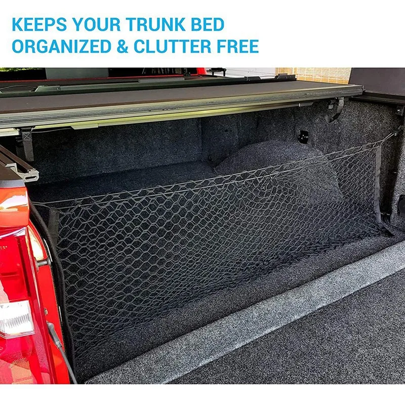 120X40CM Car Trunk Rear Storage Net Truck Car Cargo Net Trunk Luggage Net Suitable For Car SUV Pickup