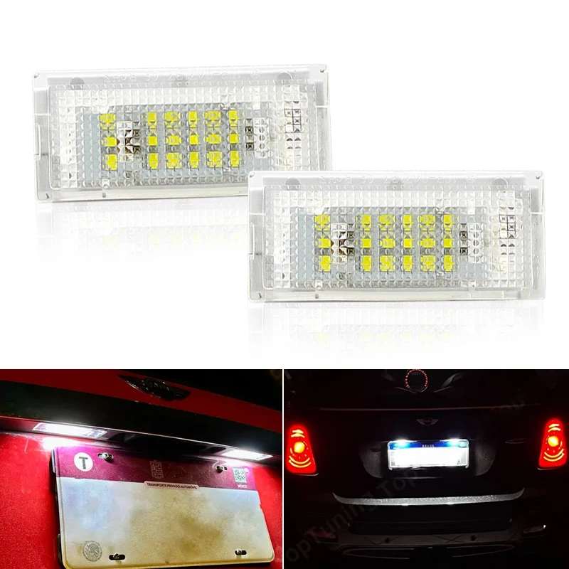 

Светодиодная лампа номерного знака для Mini Cooper R50 2002-2006 R52 Convertible 2004-2008 R53 2001-2006, белая подсветка номерного знака в сборе