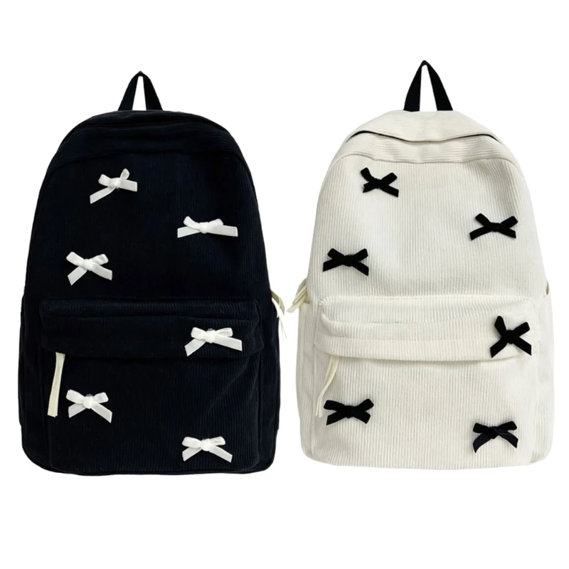 

Lovely Bows Backpack Student School Backpack Women Laptop Backpack Harajuku Preppy Backpack College Travel Backpack