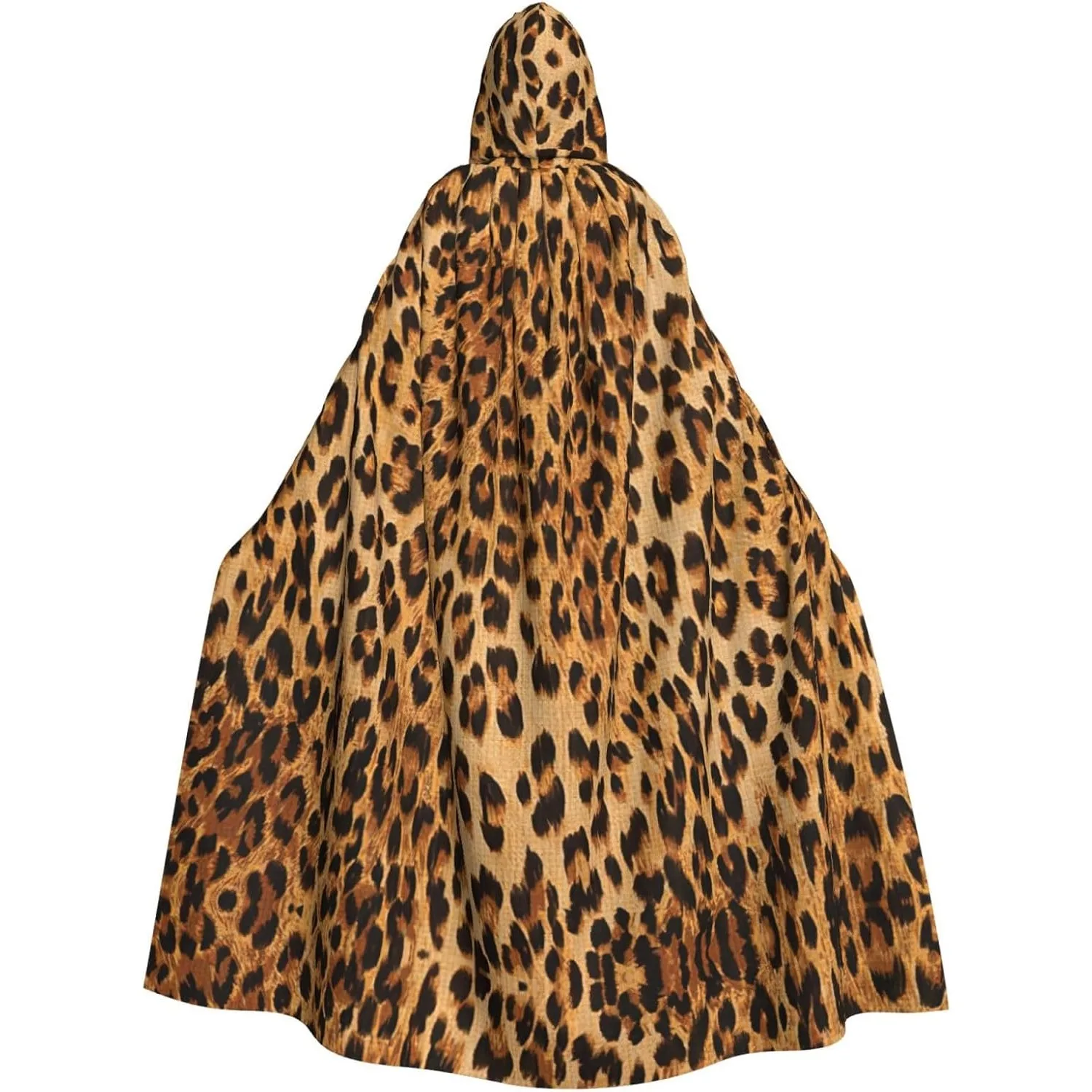 

Leopard Print print Adult Hooded Cape Carnival Festival Cape Cosplay Robe Costume party Gothic Carnival