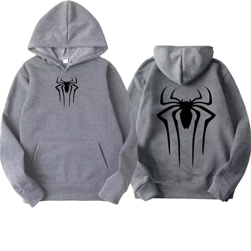 Herren-Sweatshirt mit Spiderman-Print, Modischer Hoodie für Erwachsene, Lässiger Sportpullover für Herbst und Winter, Outdoor Harajuku Kapuzenpullover für Männer und Frauen – Detail 11