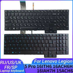 NEW For Lenovo Legion 5 Pro-16ITH6H 16ITH6 16ACH6H 16ACH6 16IAH7H 15ACH6 17ACH6 Russian/US/UK/french/Spanish Laptop Keyboard
