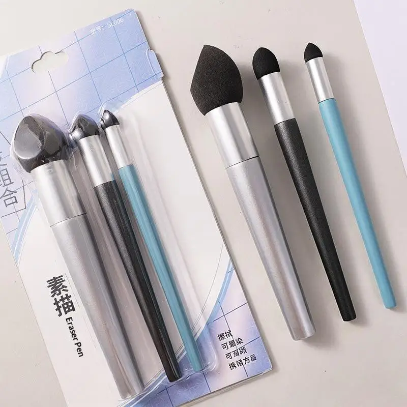 Smudge Proof Sketch Eraser Soft Grey Drawing Rubber for Art Class Exam Correction School Supplies 1/3pcs