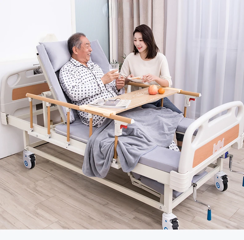 Home nursing bed for the elderly, multifunctional patient bed, paralyzed hospital bed, manual flipping hospital bed