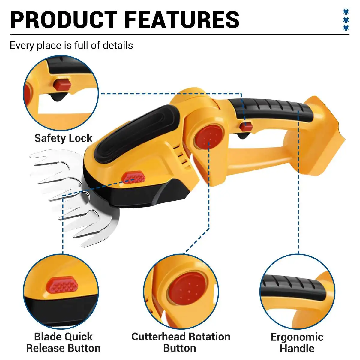 Cortacésped inalámbrico 2 en 1, cortadora de setos SK5 de 20000rpm, herramienta eléctrica de jardín recargable para batería Makita de 18V