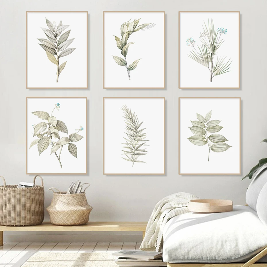 

Watercolor Tropical Flowers Botanical Leaves Poster Modern Canvas Wall Paintings Boho Art Pictures Prints Living Room Home Decor