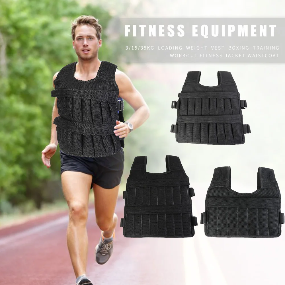 50-3kg Weighted Vest Adjustable Workout Weight Jacket Weighted Exercise Vest for Running Training Workout Jogging Walking