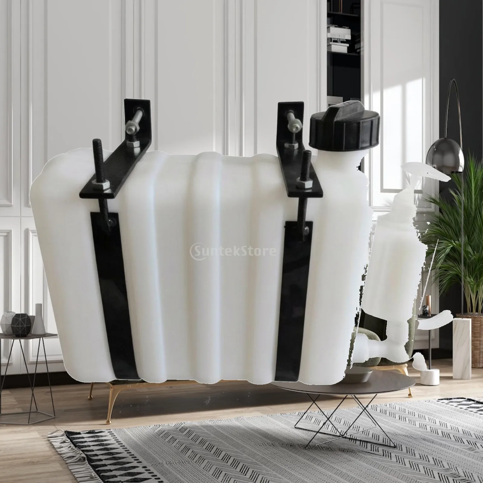 on Board Water Container for Utility Trucks 9L with Bottom Faucet and Soap Dispenser Unit
