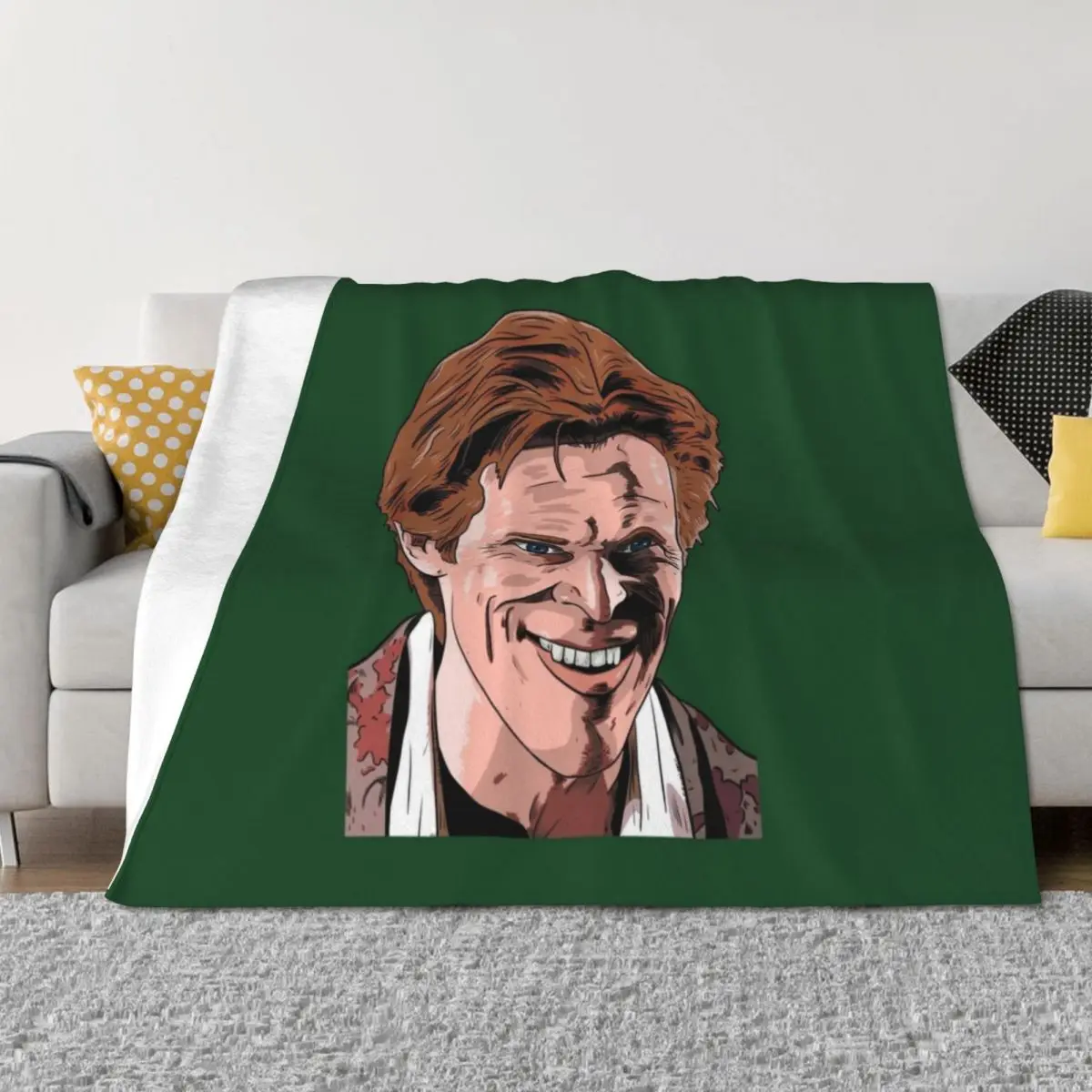 Willem Dafoe Green Goblin Throw Blanket Retros Beach warm winter Decorative Sofas Blankets
