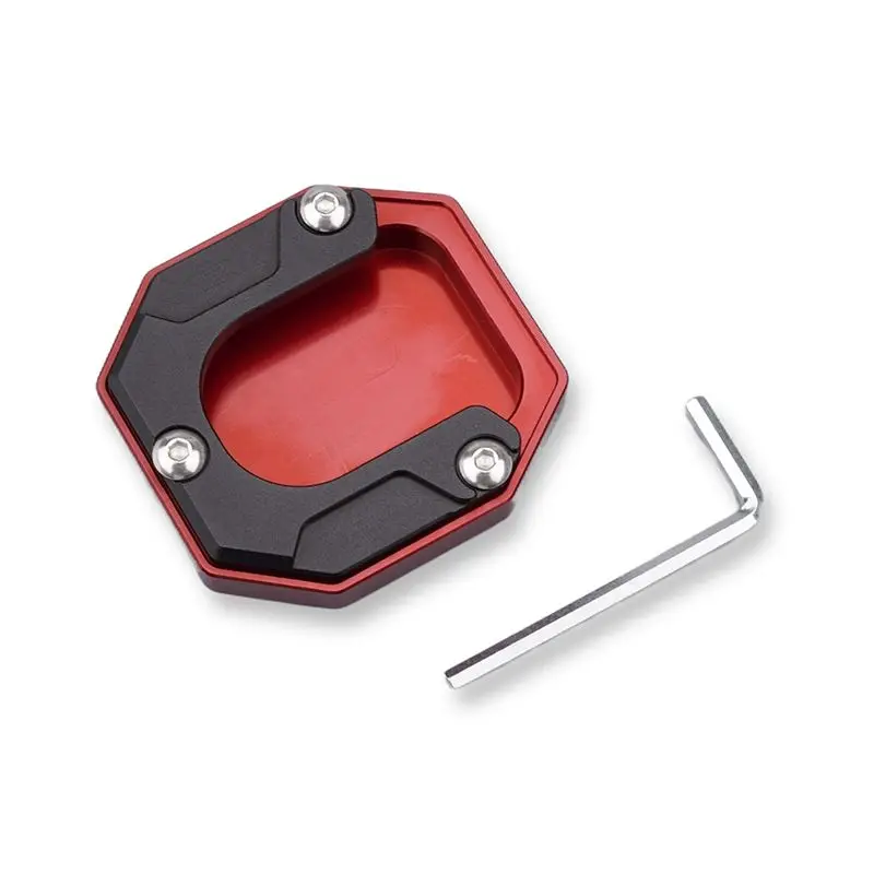 Simple For Voge SR250GT Side Stand Extension Pad Side Stand Extension Support Plate Red