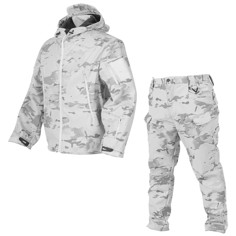 

Экспорт в Россию, российский военный, зимний теплый штурмовой костюм MC All Terrain Snow Camouflage Soft Shell