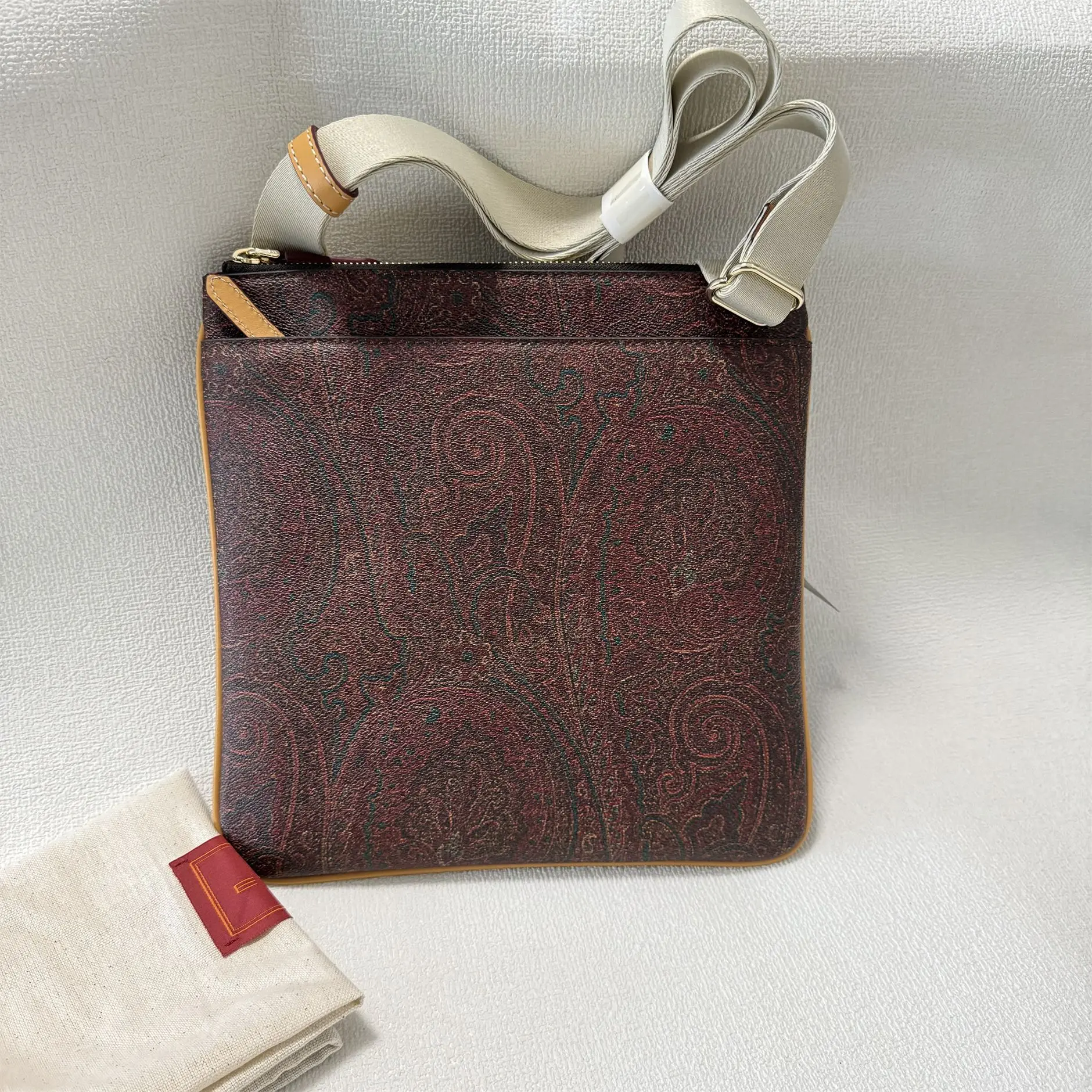 

Сумка через плечо с узором пейсли, стильная и роскошная, нишевый этнический дизайн, высококачественная повседневная сумка для поездок на работу