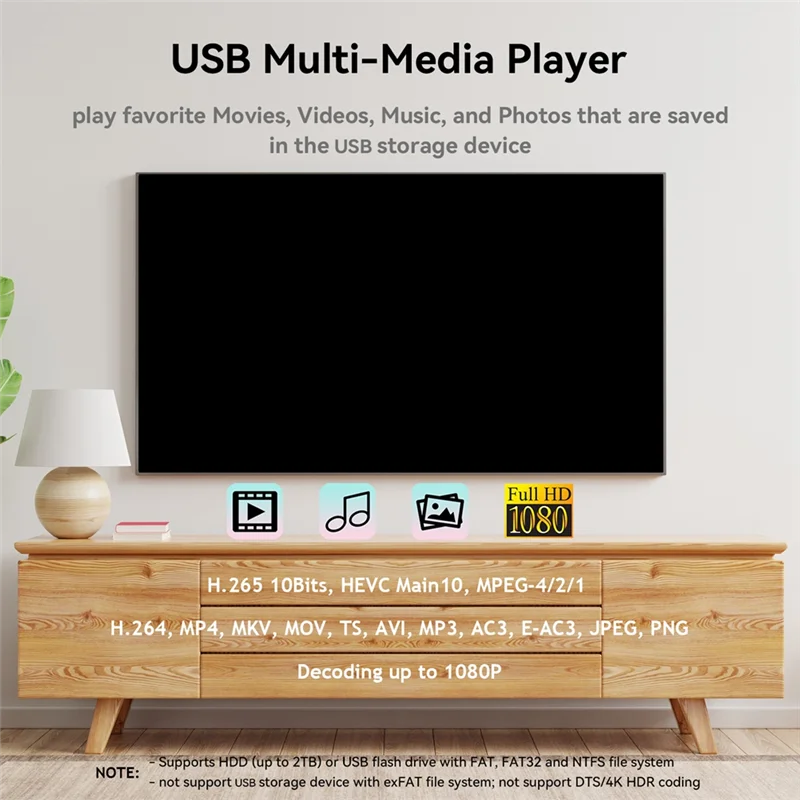 ELECT-H. 265 HEVC Decoding Full HD DVB-T2 Digital Terrestrial TV Decoder Set Top Box With EPG EU Plug