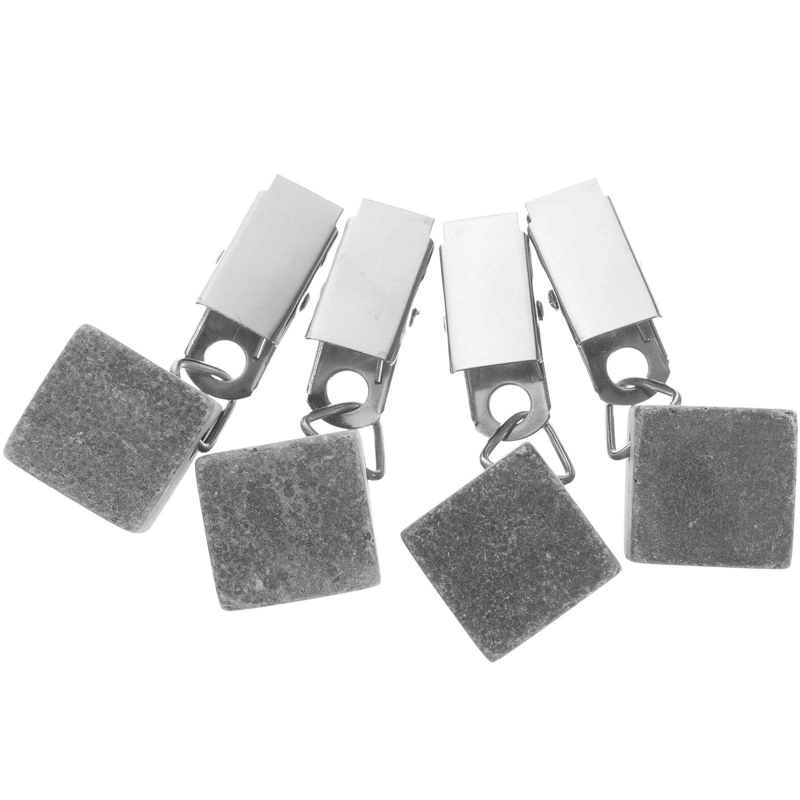 4 قطعة مفرش المائدة الأوزان الشماعات الحجرية مقاطع معدنية لغطاء الطاولة في الهواء الطلق لوازم التخييم اكسسوارات بار المطبخ #6