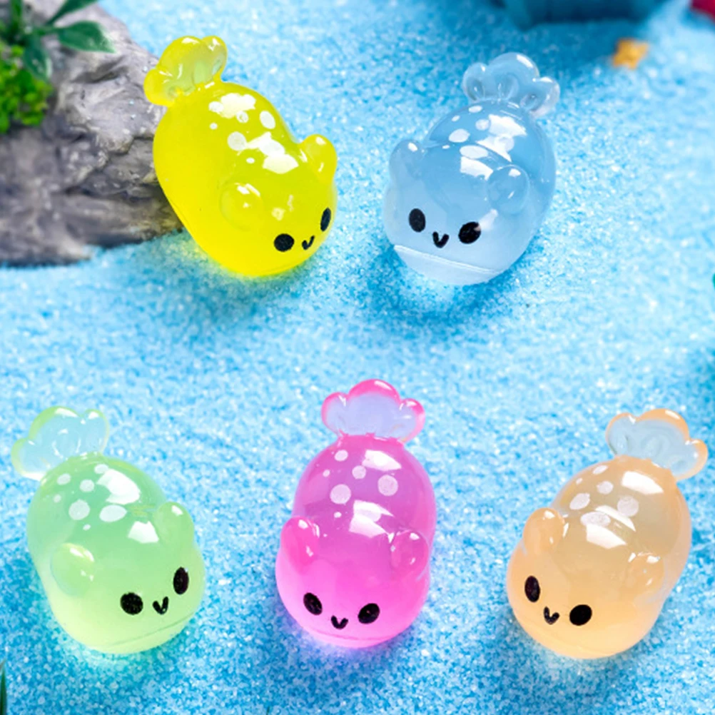 

12pcs Marine Animal Ornaments Fish Tank Decor Aquarium Fairy Garden Figurines Resin Dark Mini Scene DIY Toys