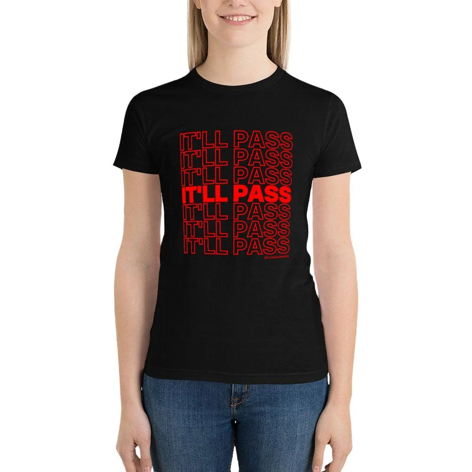 

IT'LL PASS TAKEOUT T-Shirt kawaii clothes cute tops oversized summer tops t shirt dress Women