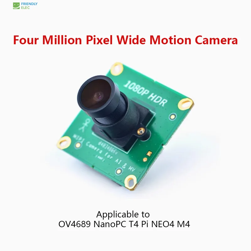 

FriendlyELEC MCAM400 1080P HDR MIPI Camera, Support NanoPC-T4 NanoPi-M4/NEO4 IR Filter/o IR Filter