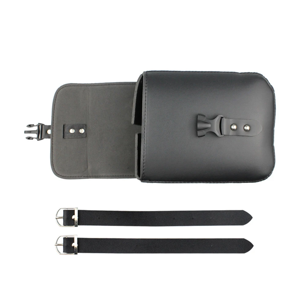 

Motorcycle Saddlebags Side Tool Bag Luggage Saddle Bags Cycling Storage Kit Side Bag Black Universal PU Leather