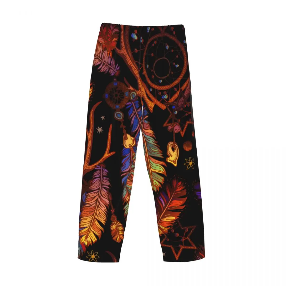 Pantalones de pijama con atrapasueños para hombre, ropa de dormir con cintura elástica, con bolsillos, estilo bohemio Tribal