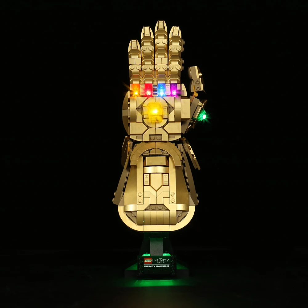 Lazishi LED Light  For 76191 Infinity Gauntlet Collectible Model Toy (Only Light, No Building Blocks)