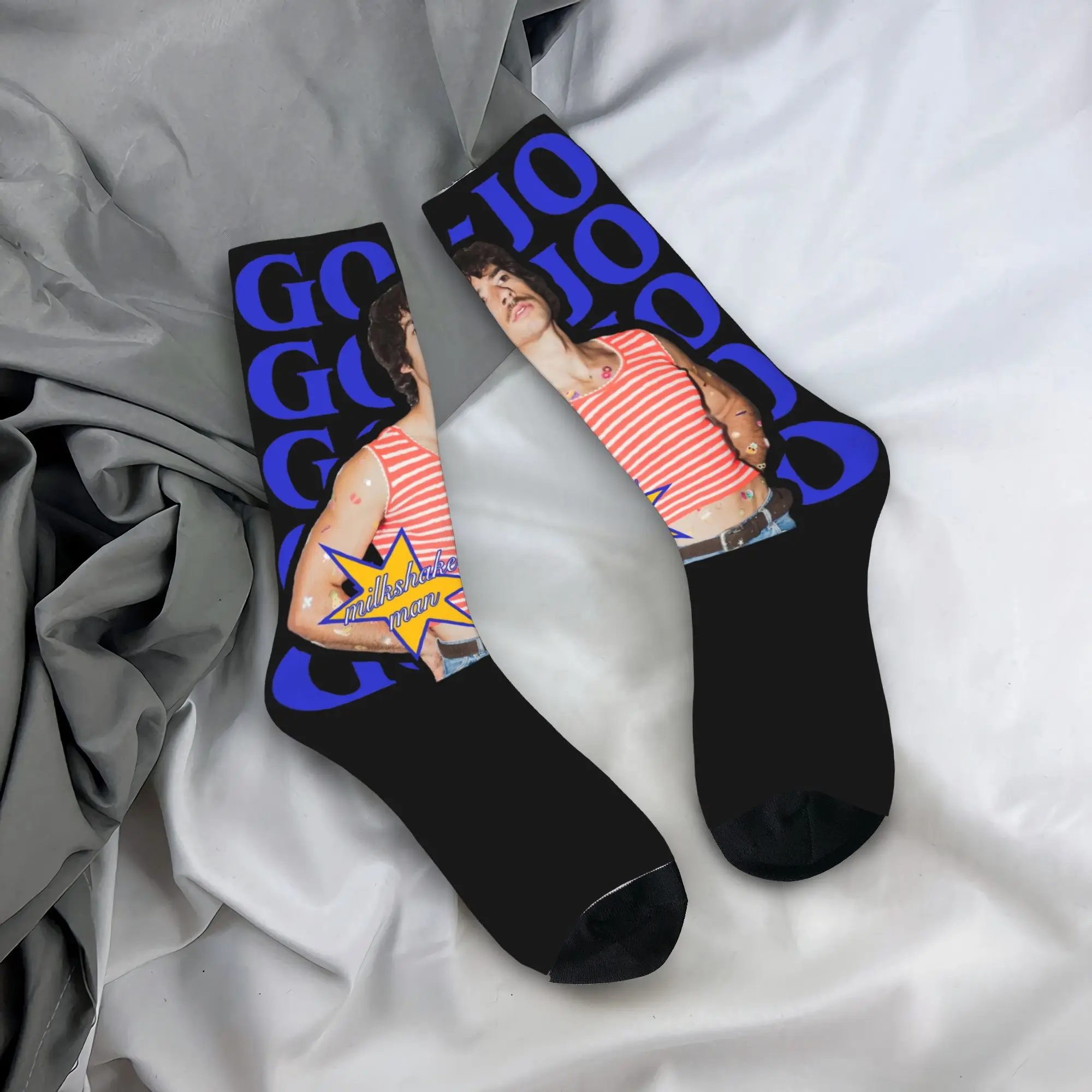 

Men Women Go-Jo Milkshake Man Eurovision 2025 Australia Socks Non-slip Funny Happy Crew Socks Amazing Gift