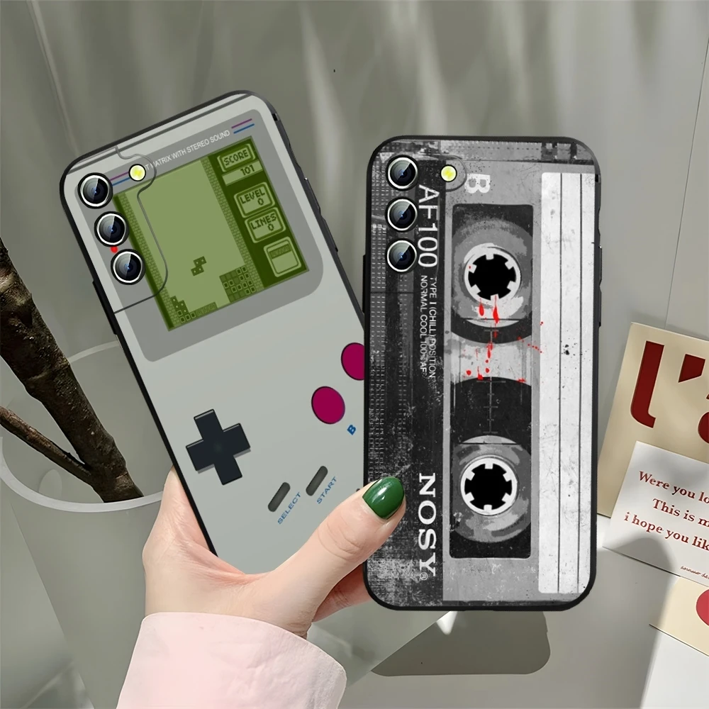 Vintage Tape Camera Gameboy Phone Case For Samsung Galaxy S26 S25 S24 S23 Ultra Fe Plus A17 A37 A57 A15 A16 A25 A35 Cover
