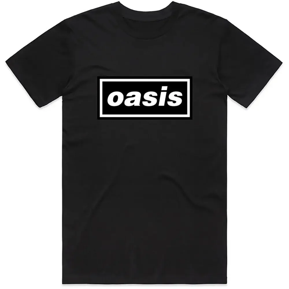 T-Shirt Logo initely Maybe Noel Liam Gallagher Official Band New Black   High Quality 100%Cotton Short Sleeve