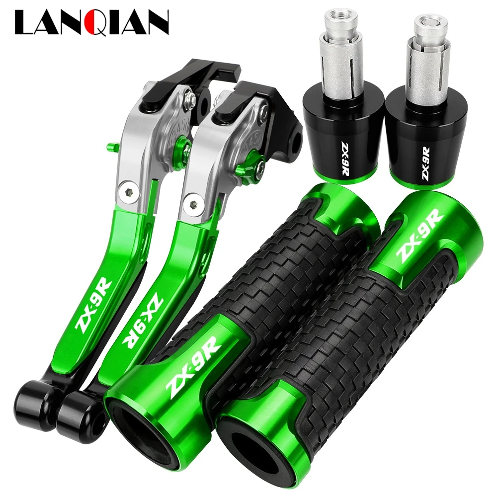 

For KAWASAKI ZX9R 2000 2002 2001 2003 ZX 9R ZX-9R ZX9 R Motorcycle Accessories Brake Clutch Levers Handlebar Grips Handle Ends