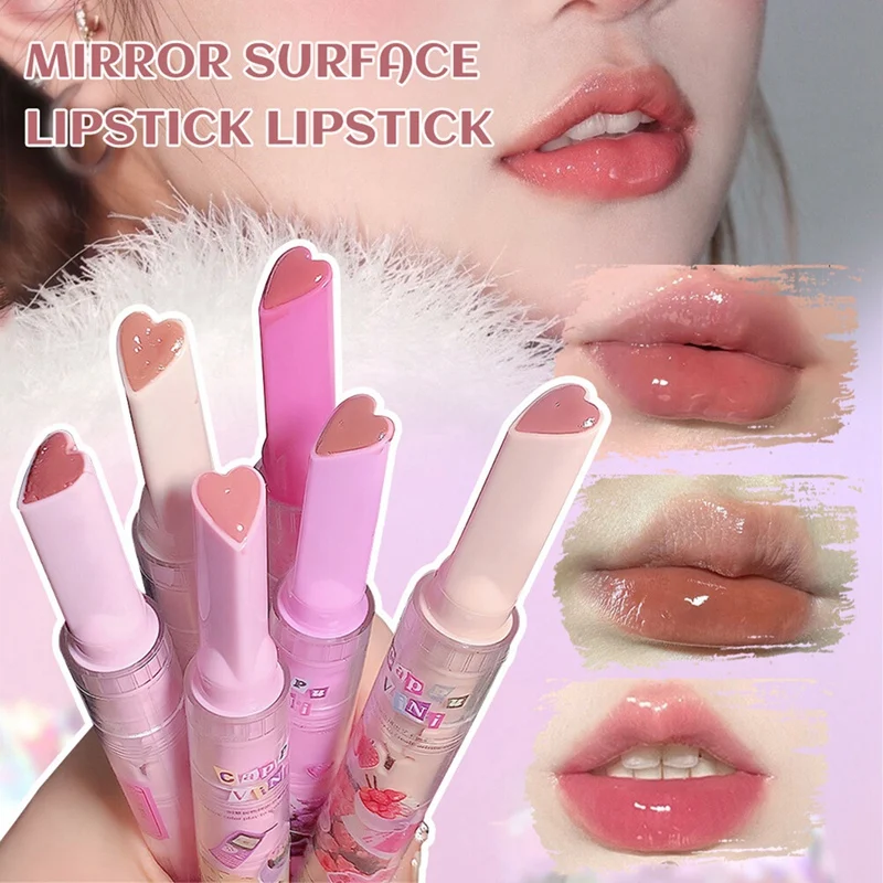 Cappuvini Doorzichtige Spiegel Lippenstift Potlood Waterdicht Langdurig Transparant Glas Lip Olie Water Licht Lip Glazuur