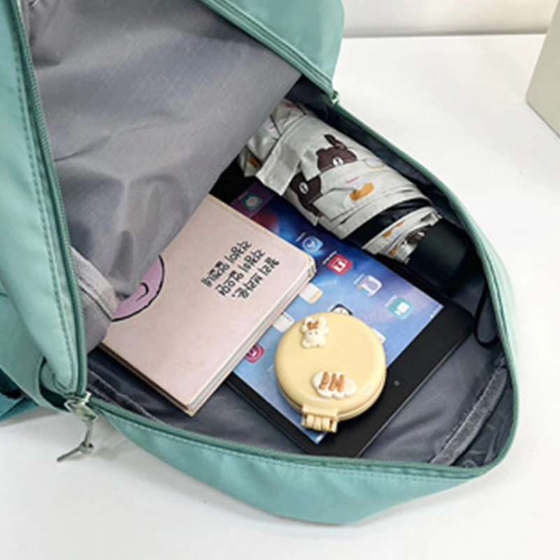 تصميم الراكون الكرتوني الجديد المطرز، رواية وعصرية، متوفر بـ 6 ألوان، حقيبة ظهر لطيفة، حقيبة ظهر كاجوال. #4