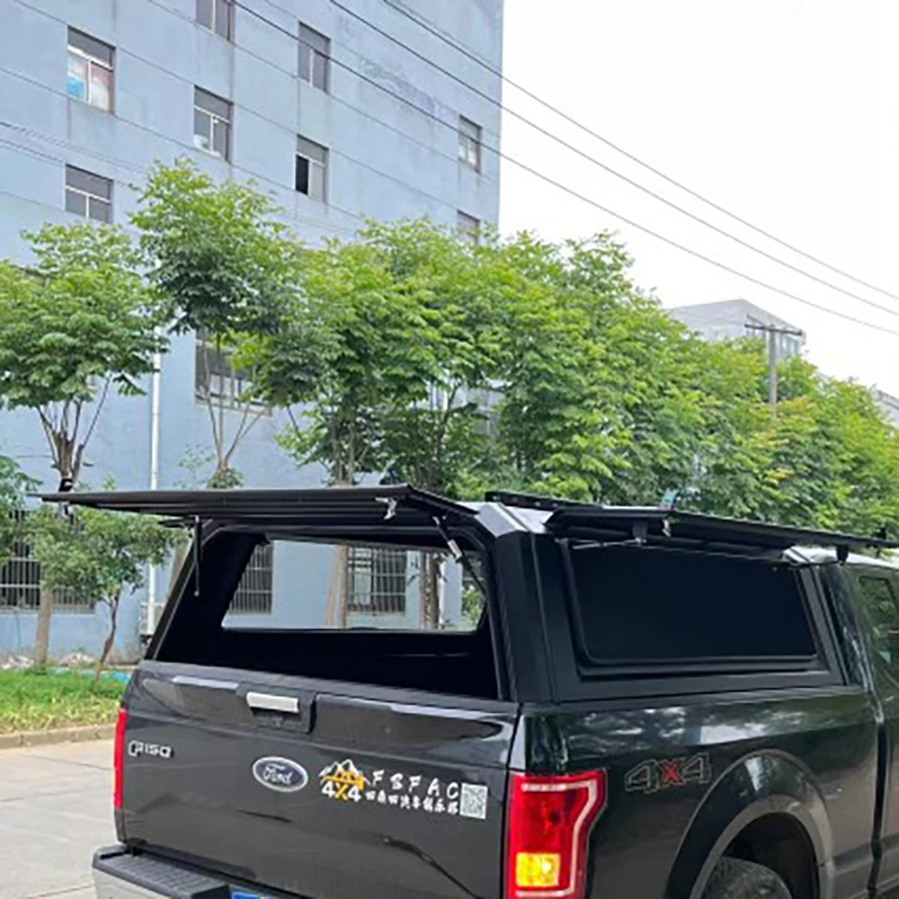 

High Quality Aluminum Alloy Tonneau Cover for Ford F-150 Half-Height Model Waterproof Truck Roof Canopy Foldable Off-Road Pickup
