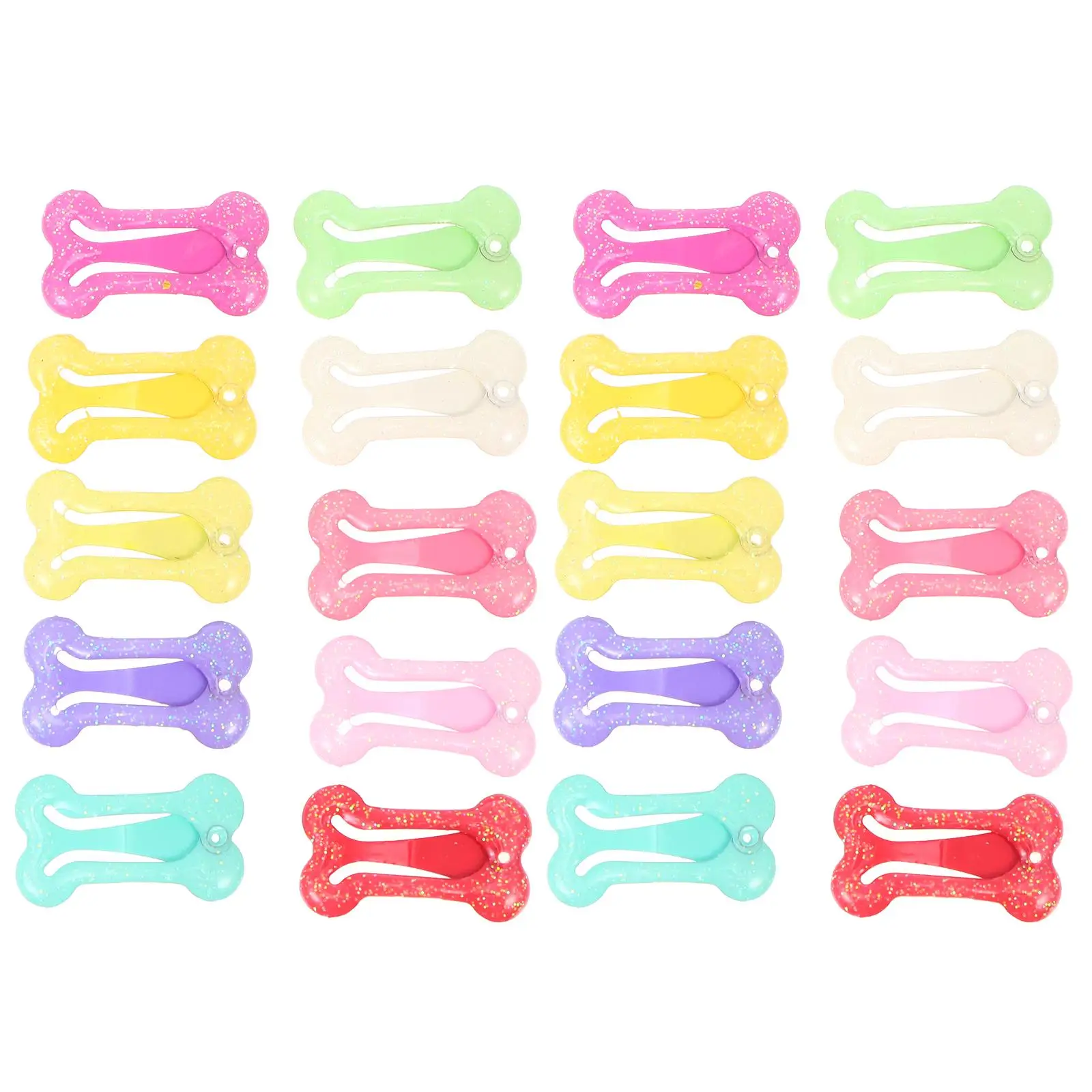 

20 Pcs Pet Hair Clasps Fashionable Headdress Accessories for Puppy Grooming Clip Decorate Dog Hairpins Make Pet Attractive Photo