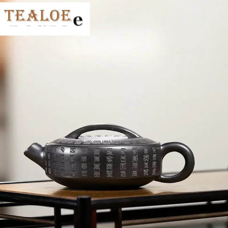 120ml Yixing Purple Clay Teapots Famous Artists Handmade Tea Pot Raw Ore Zhu Mud Beauty Kettle Chinese Authentic Zisha Tea Set