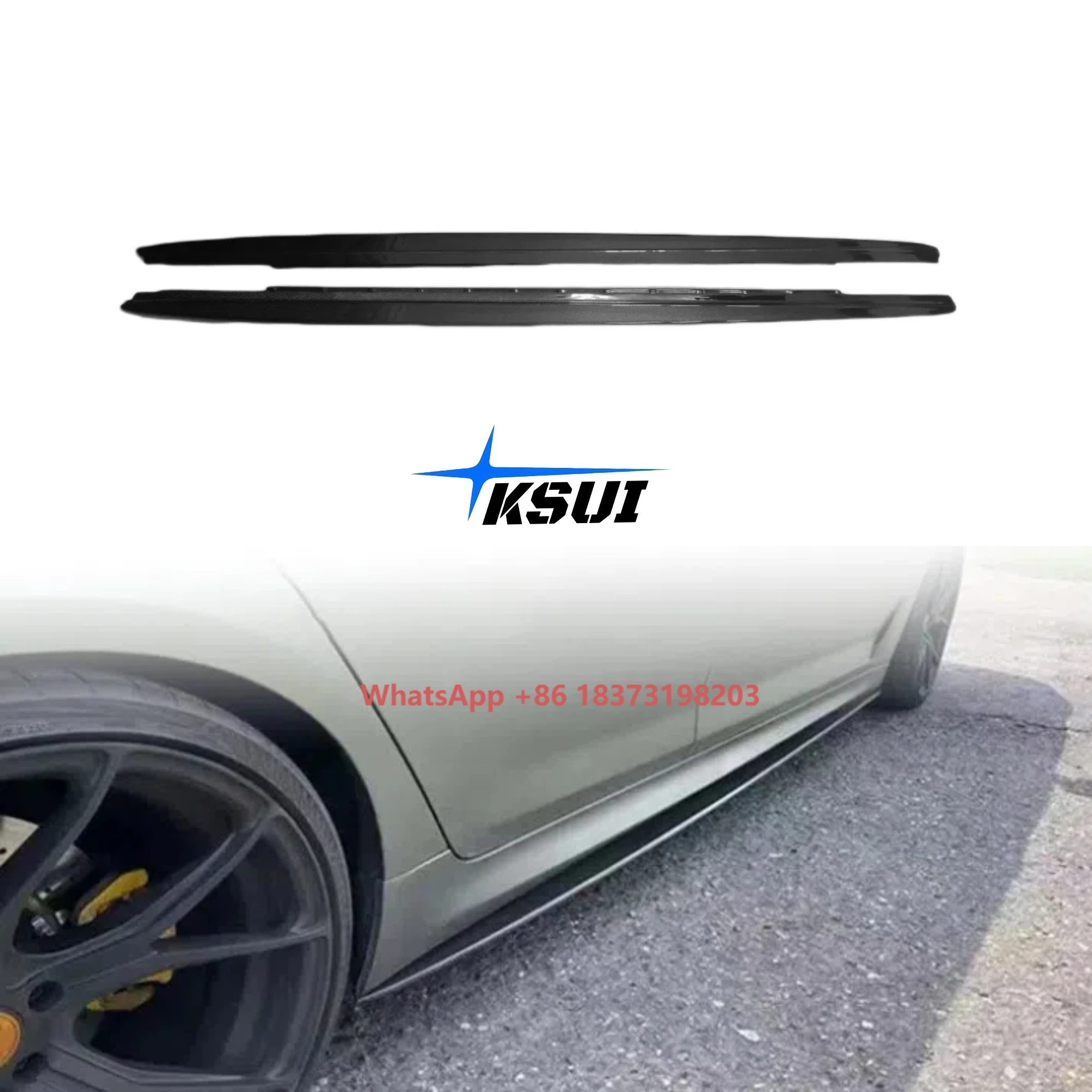 

Modified Carbon Fiber Side Bumper Extended Skirt Upgraded MP Style Carbon Fiber Side Body Kit for 5 Series G30