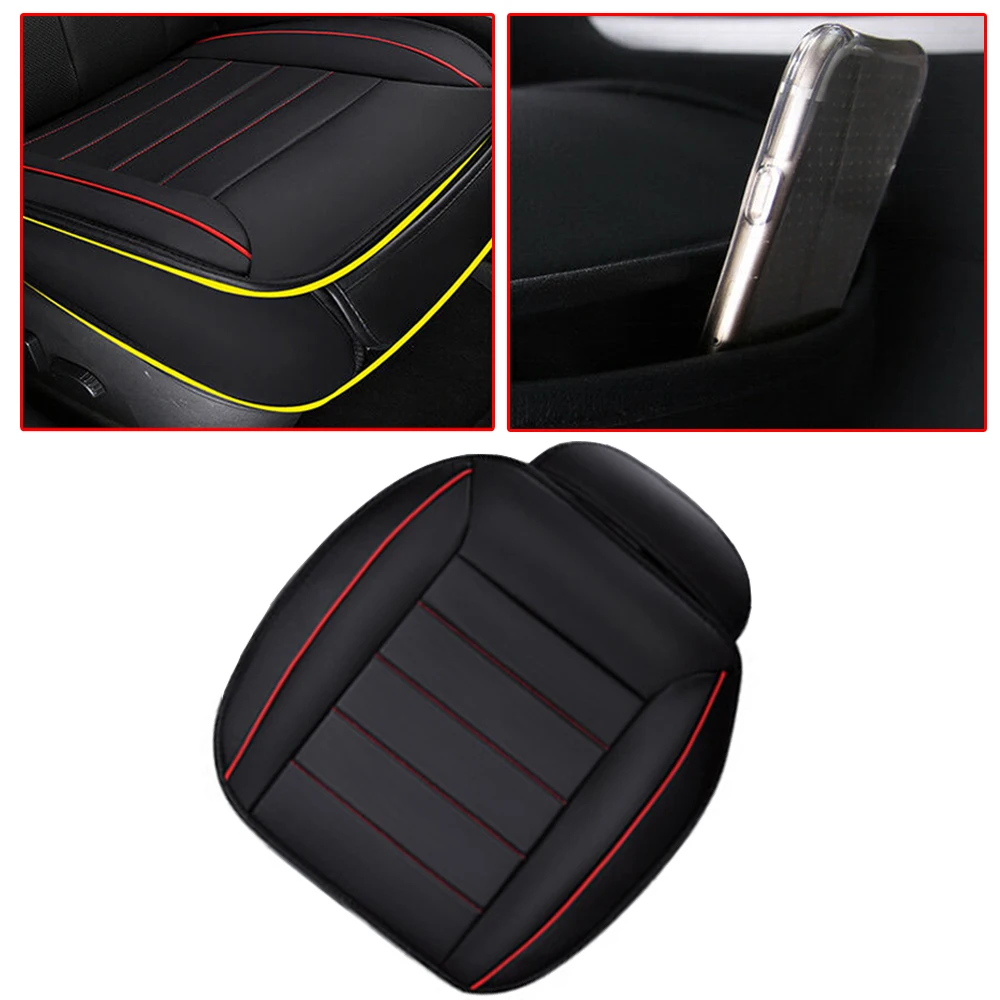 3D PU Leather Car Seat Cover Full Surrounded Pad Mat for Auto Chair Cushion Car Seat Cover Front Universal Car Interior Decor