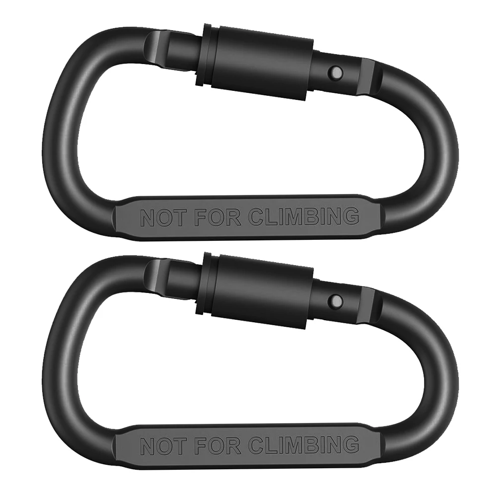 1/2Pcs Clip per moschettone da arrampicata all\'aperto lega di alluminio fibbia ad anello a D Clip a scatto a molla moschettone portachiavi gancio