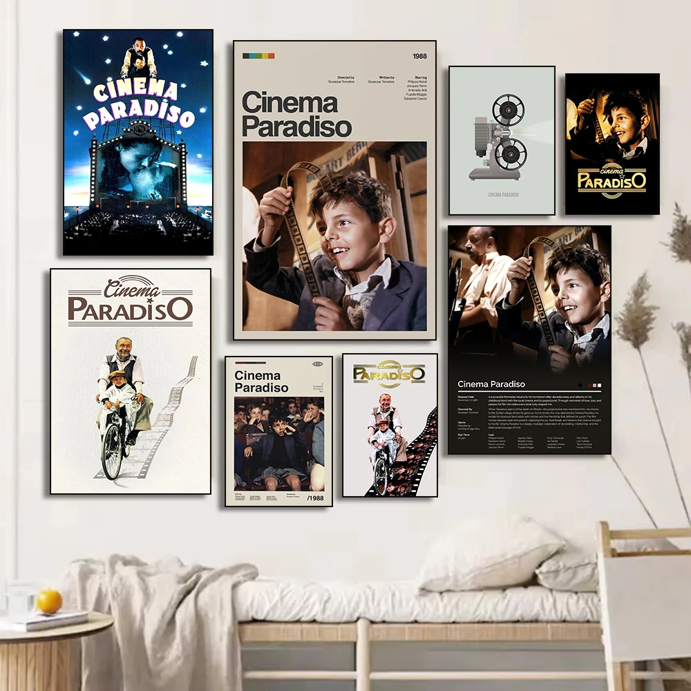 Vintage Home Cinema - Винтажный классический кинопостер Nuovo Cinema P-Paradiso