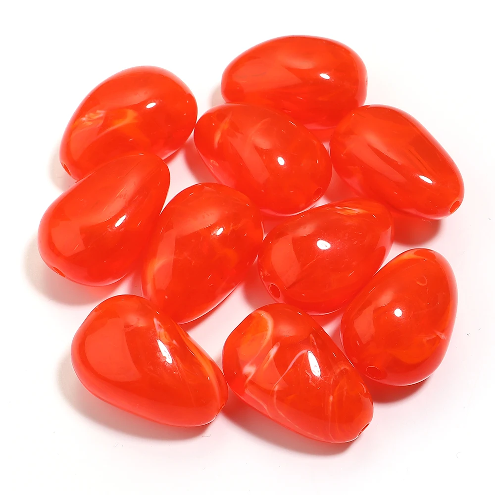 10pcs Irregular Acrylic Beads for DIY Jewelry Making