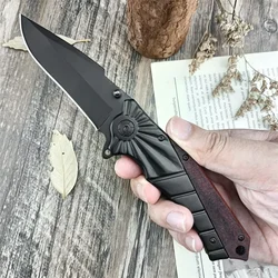 Tactical Classic Folding Knife 5Cr13Mov Plain Blade 420 Steel Handles Camping Hunting Knife Outdoor Survival EDC Fruit Tool