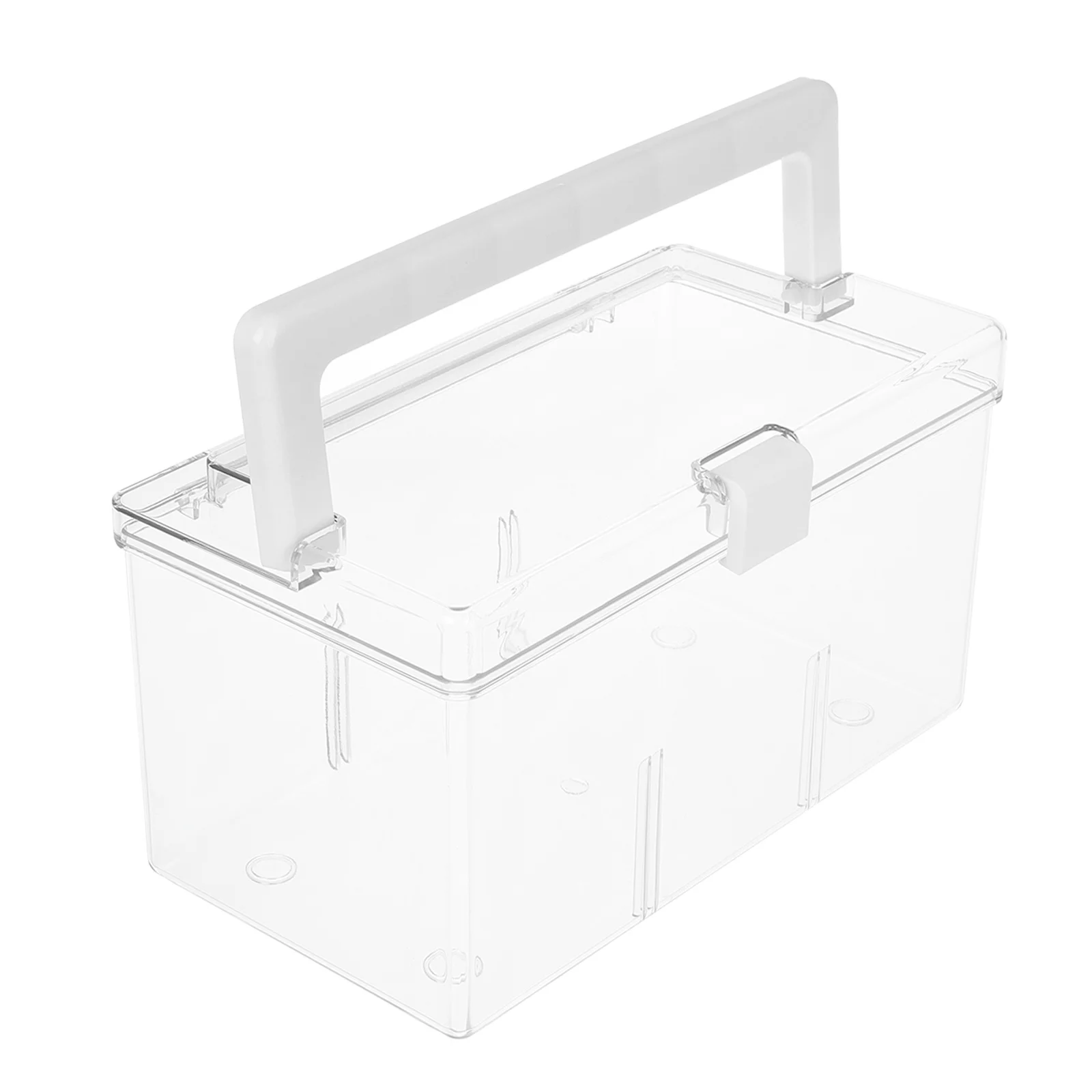 

Transparent Acrylic Card Storage Box with Lid Portable Clear Playing Card Holder Compact Organizer for Trading Baseball Game