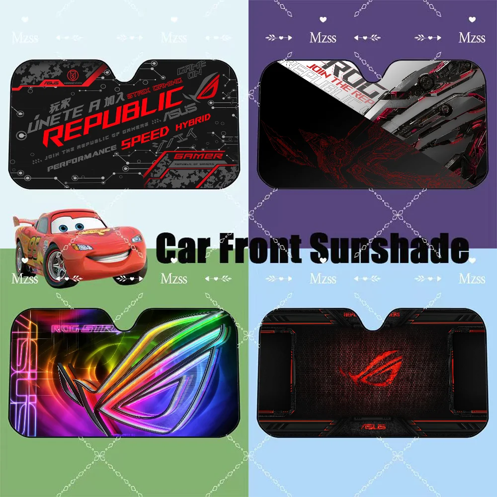 

Asus Rog Car SunShade Windscreen Front Window Visor 70x130cm Sun Visor Solar Protect Plaid Gift Novelty Car