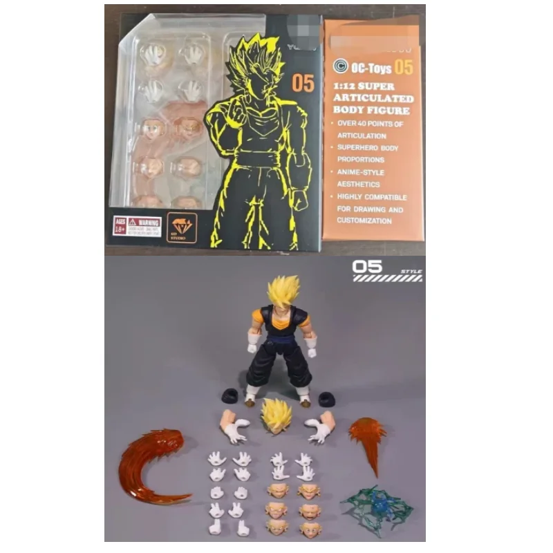 

В наличии: YG OC Dragon Ball Super Saiyan Vegetto 05, фигурка, аниме-модель, коллекционная игрушка, подарок, украшение для рабочего стола