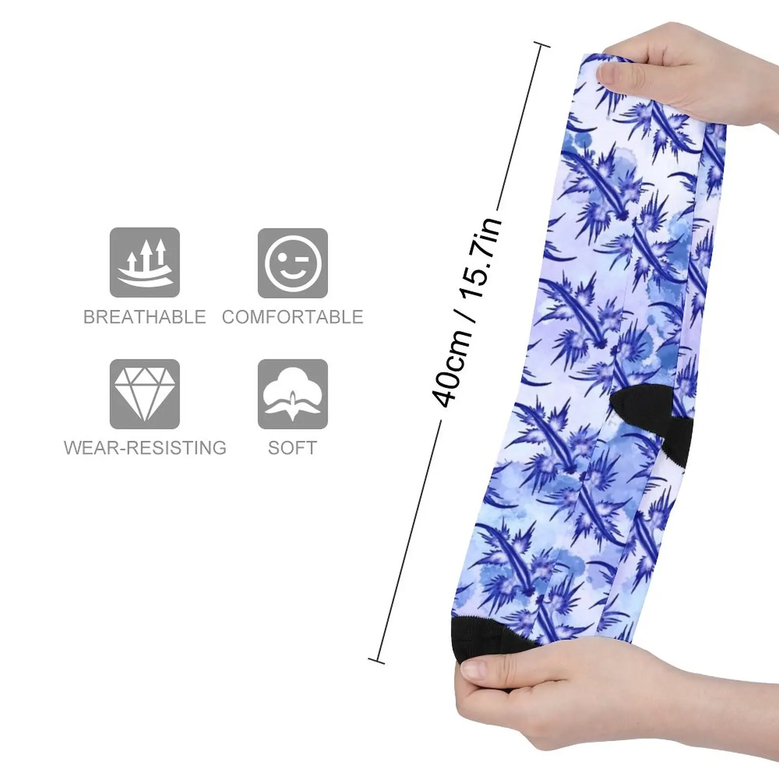 Blue Dragon Sea Slug Socks Mens socks Novelties socks designer brand