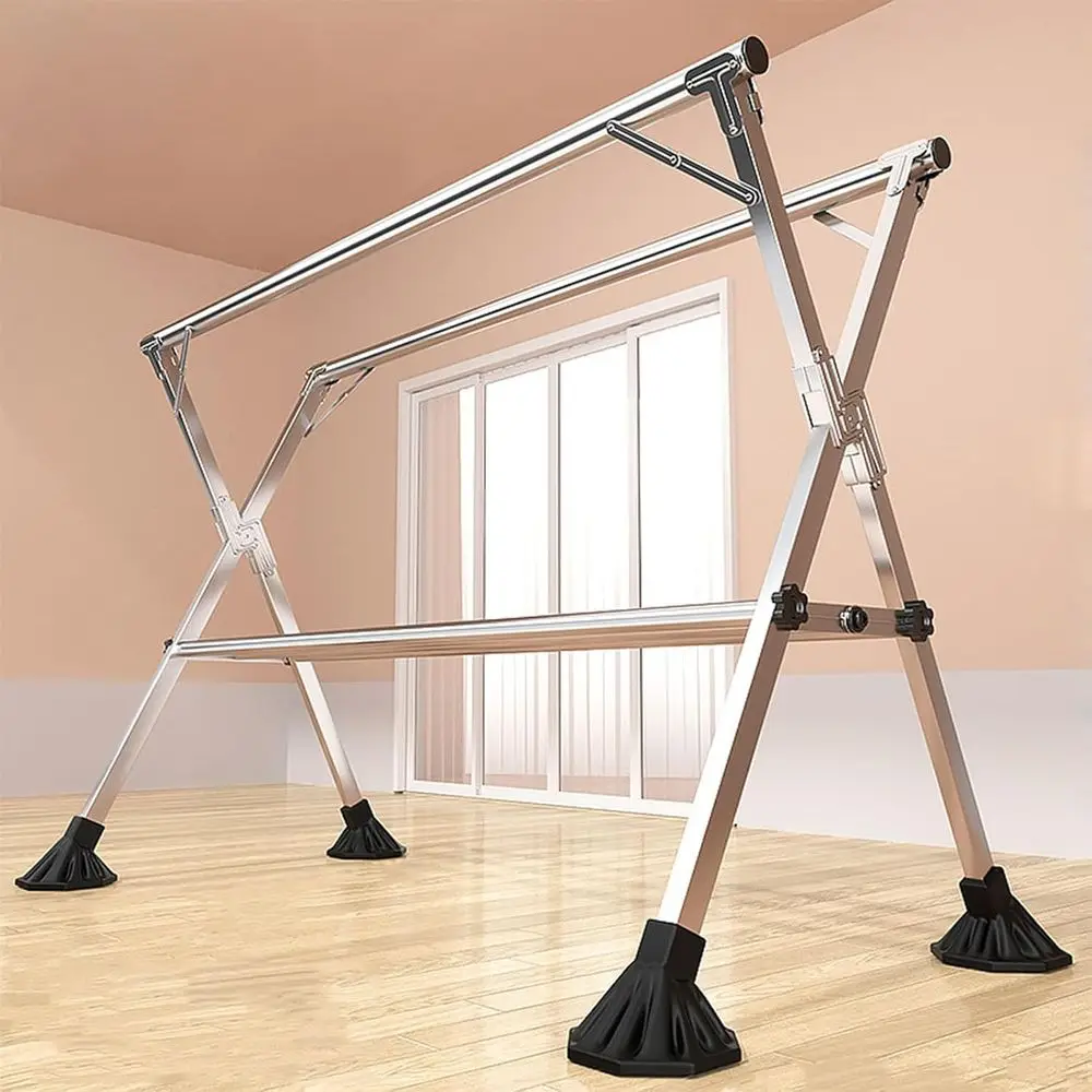 

Регулируемая складная сушилка для белья большой вместимости — экономит место для стирки, обуви, постельного белья, высота 1,6 м