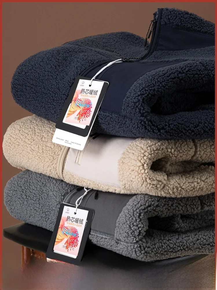 

Men's Fce Jaet Stand Collar Heavyweight Particle Fce Warmth Equivnt to down Jaet Casual Sle Polyester Fiber